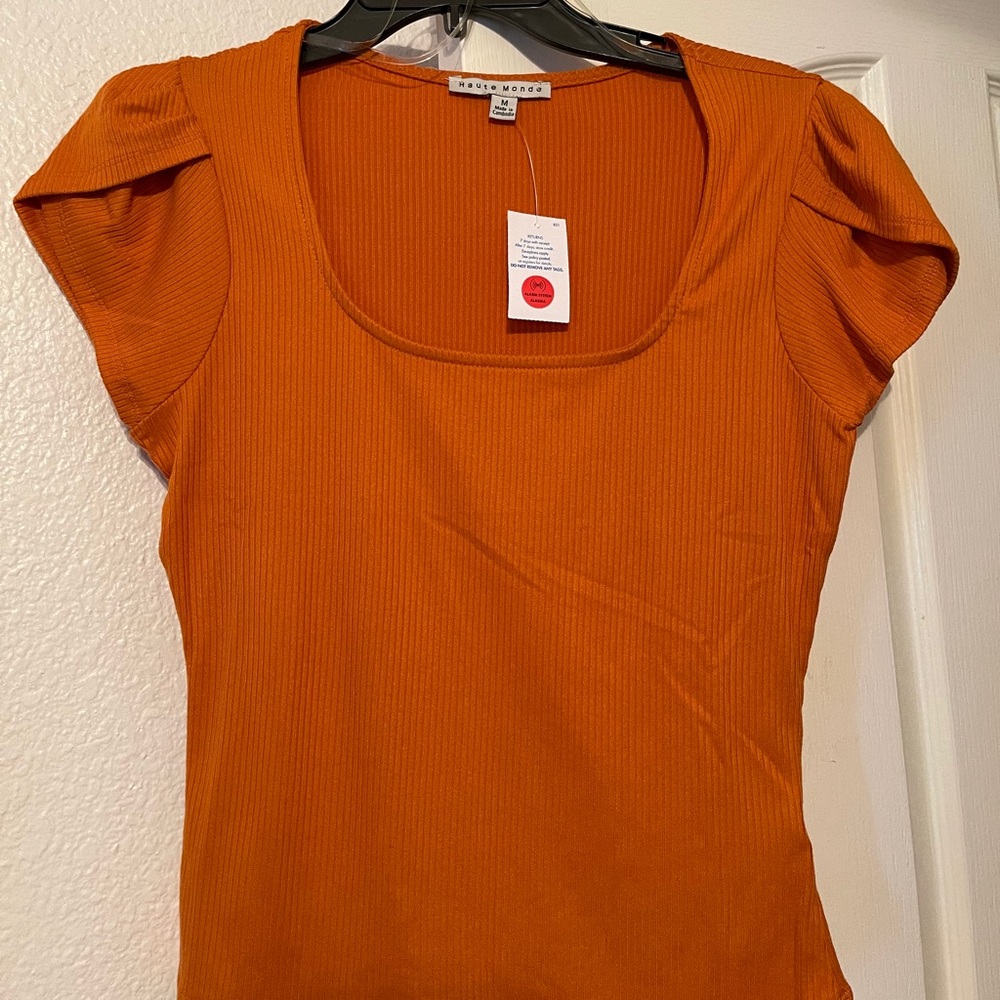 Orange blouse